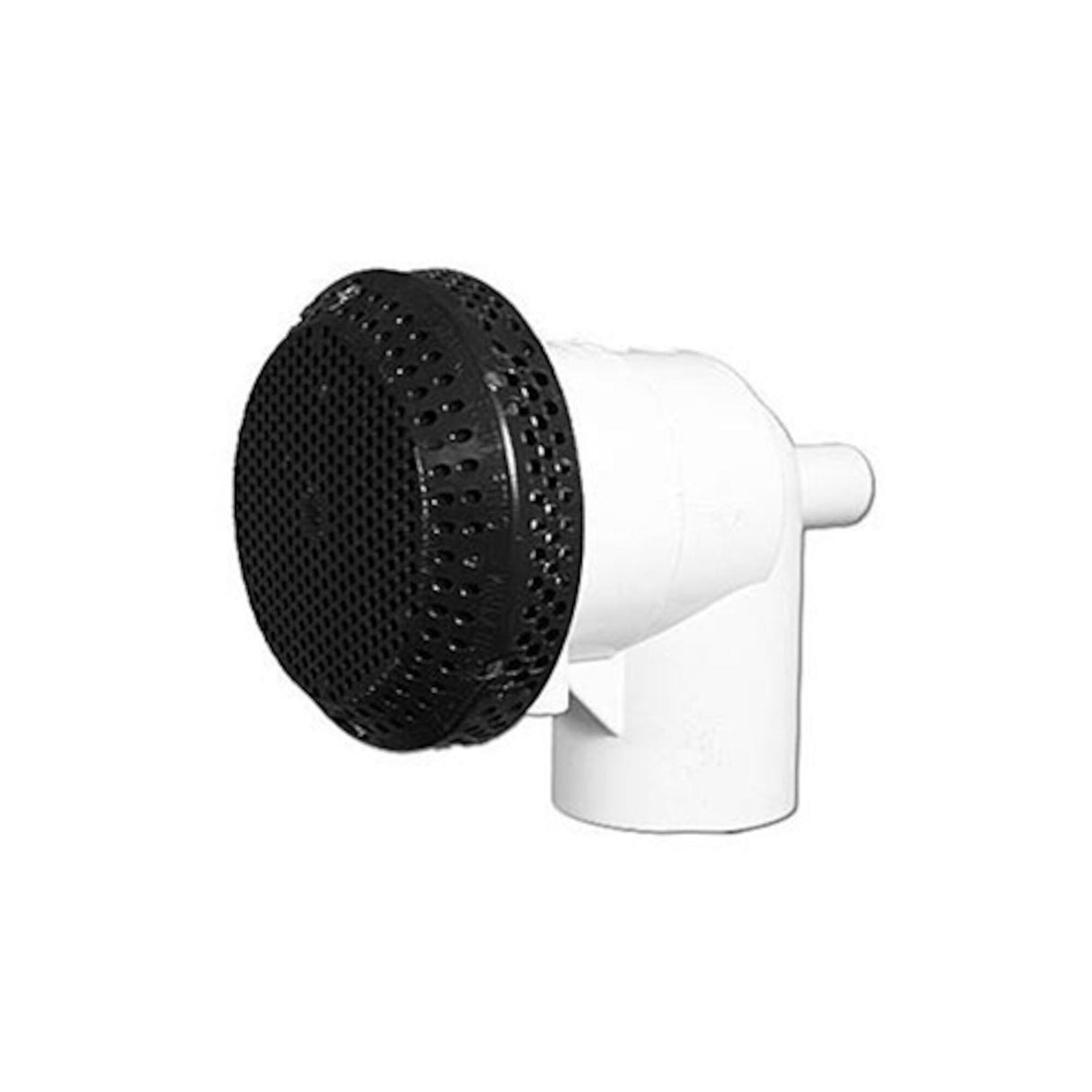 Suction Assembly, Waterway, VGB, Hi-Flo, 3-3/4"Dia Cover, 1-1/2"S, 90° Ell w/3/4"Vacuum Break, Black : 640-3481V