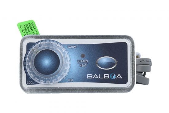 Spaside Control, Balboa Analog Duplex, 1-Button, Knob-P1/BL/LT : 51219
