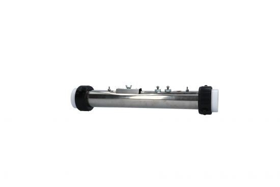 Heater Assembly, HydroQuip/Hurricane, 5.5kW, 230V, 2" x 15"Long, w/Tailpieces, 2 Internal T-Wells : C2550-0002ET