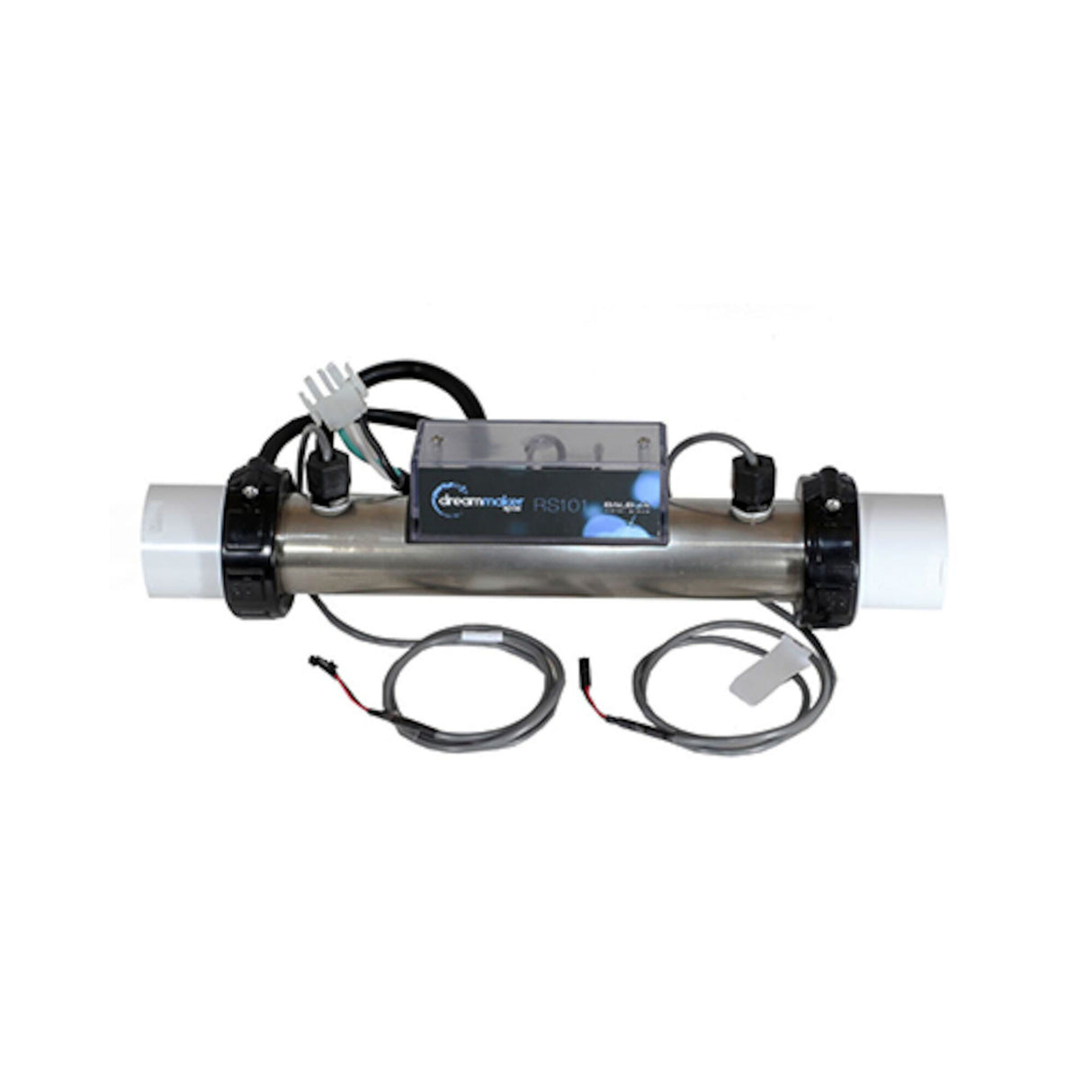 Heater Assembly, Dreamaker, Balboa, RS101 2013-2017, M7, 1.0/4.0kW, 230V, 1-1/2" X 12", w/2 Sensors & Cable : 403471