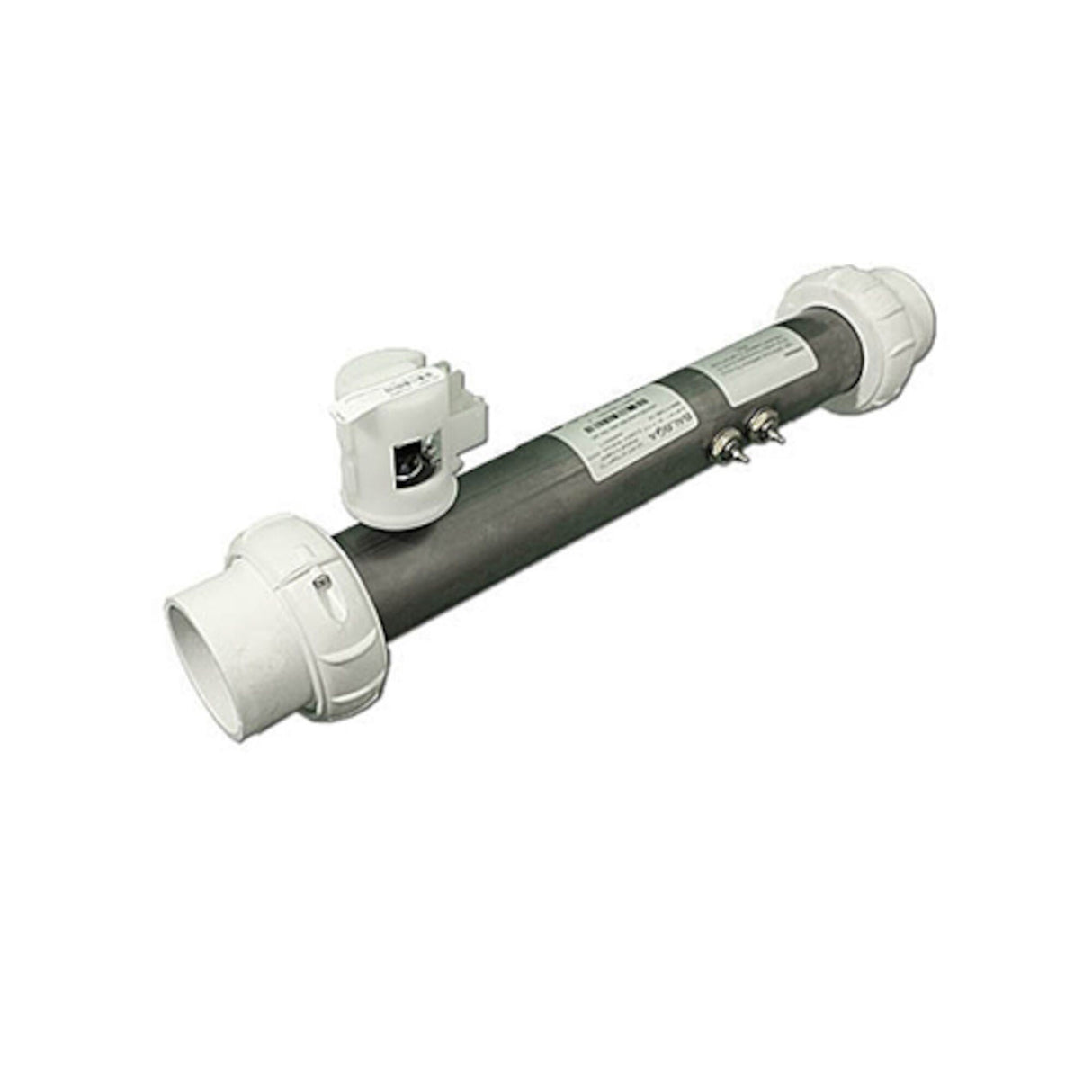 Heater Assembly, Balboa OEM, Lite Leader, 4.0kW, 230V, 2" x 15"Long, w/Tailpieces, Pressure Switch : 50067
