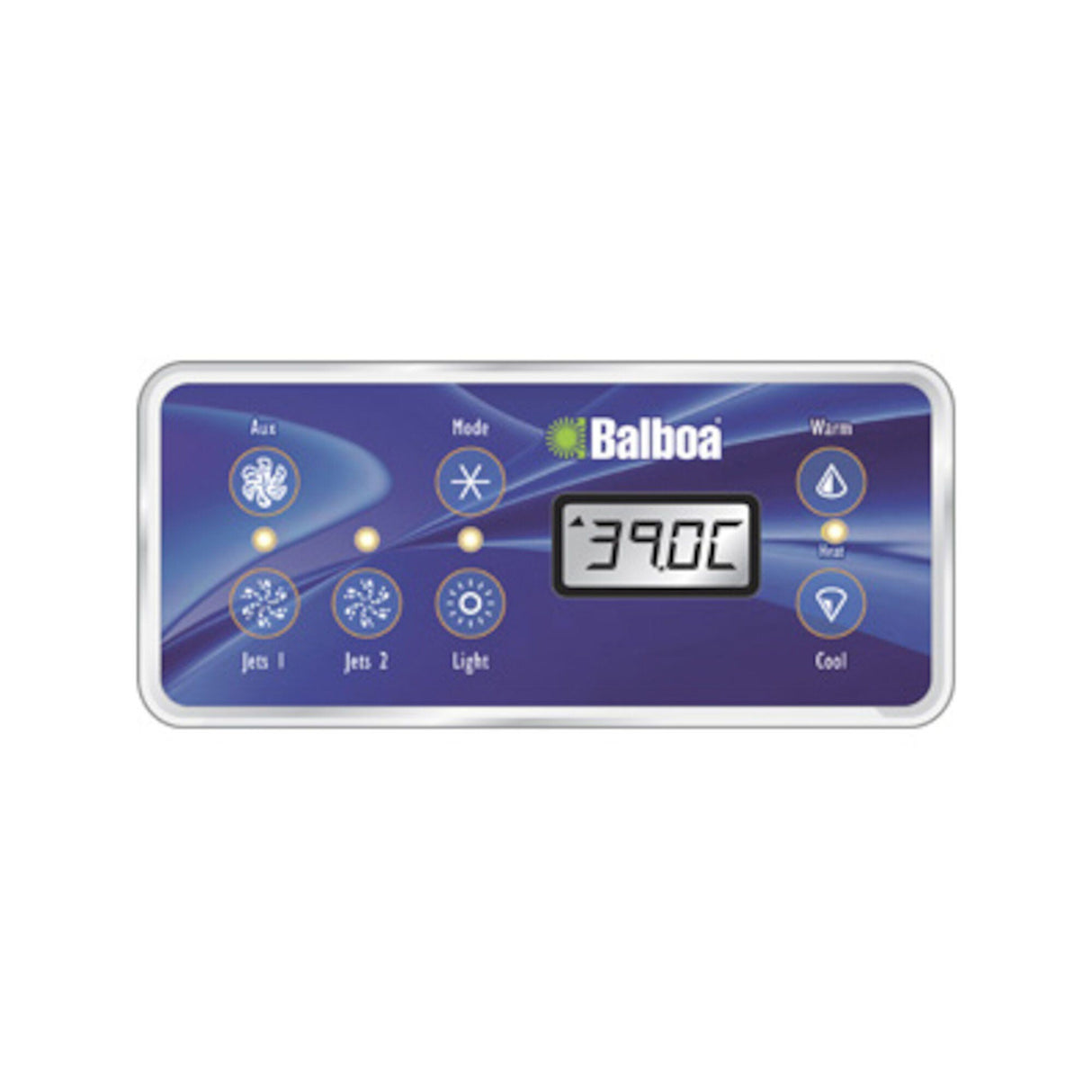 Spaside Control, Balboa VL701S, Serial Standard, LCD, 7-Button, Aux-Mode-Up, Pump1-Pump2-LT-DN : 54170-R