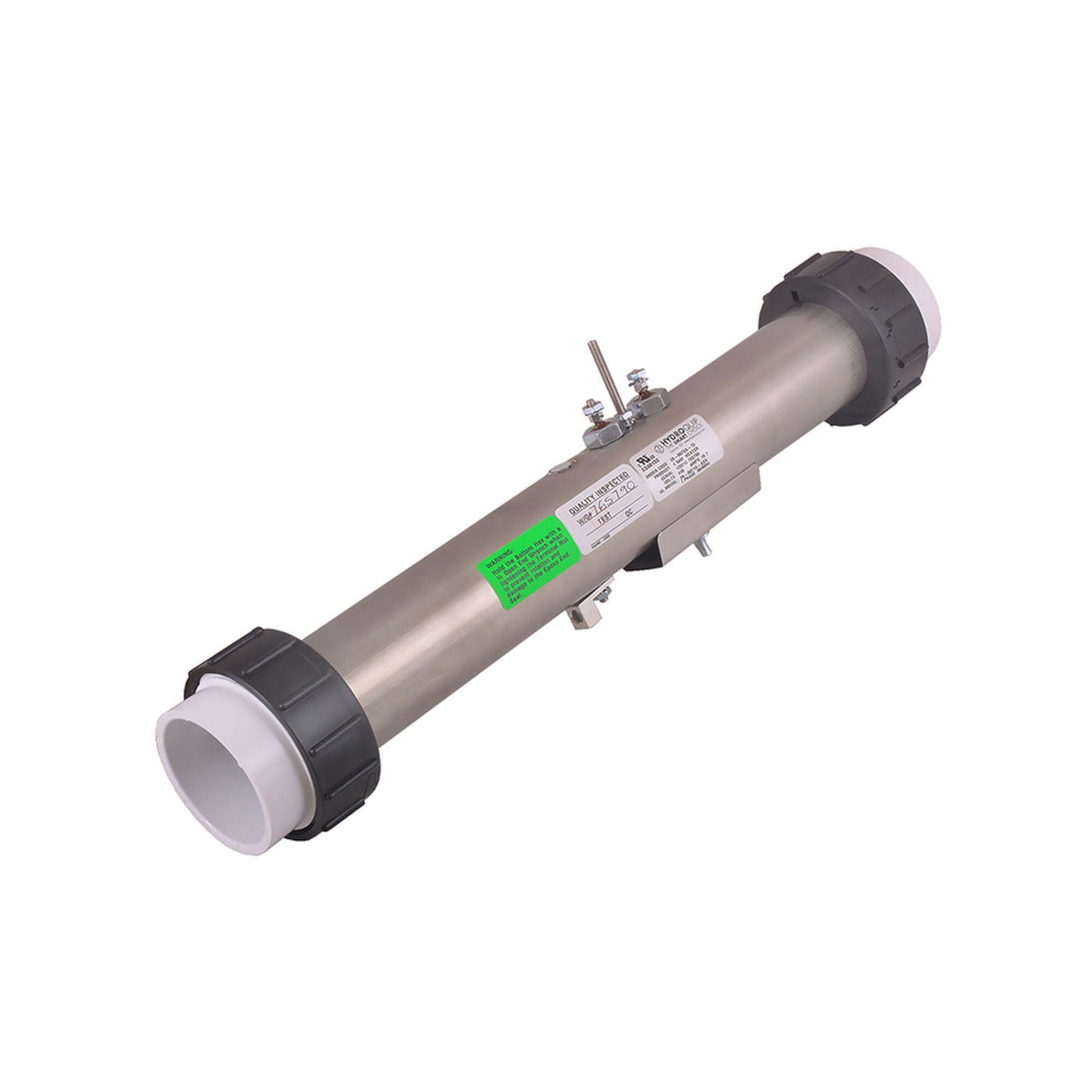Heater Assembly, Hydroquip, Versi-Heat 4.5kW, 230V, 2” x 13” w/Tail Pcs Less Box and Cables : 26-0072A-K