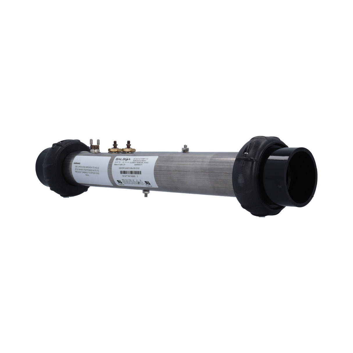 Heater Assembly, Balboa, EL2000, Outdoor, 5.5kW, 230V, 2" x 15"Long, w/1 Safety Sensor, Tailpieces : 58134