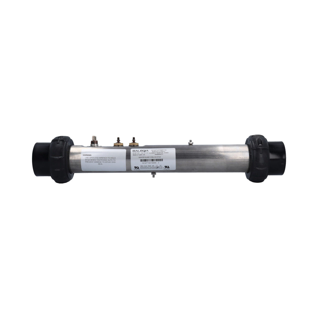 Heater Assembly, Balboa, EL2000, Outdoor, 5.5kW, 230V, 2" x 15"Long, w/1 Safety Sensor, Tailpieces : 58134