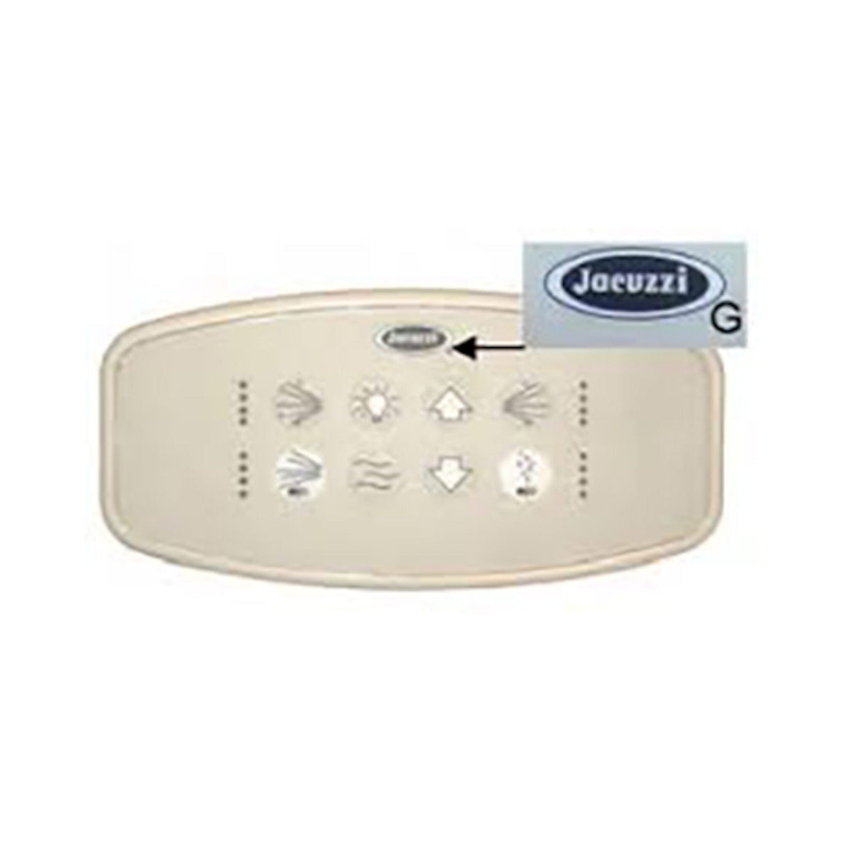 Spaside Control, Jacuzzi, FX76000, 8-Button : GQ27940