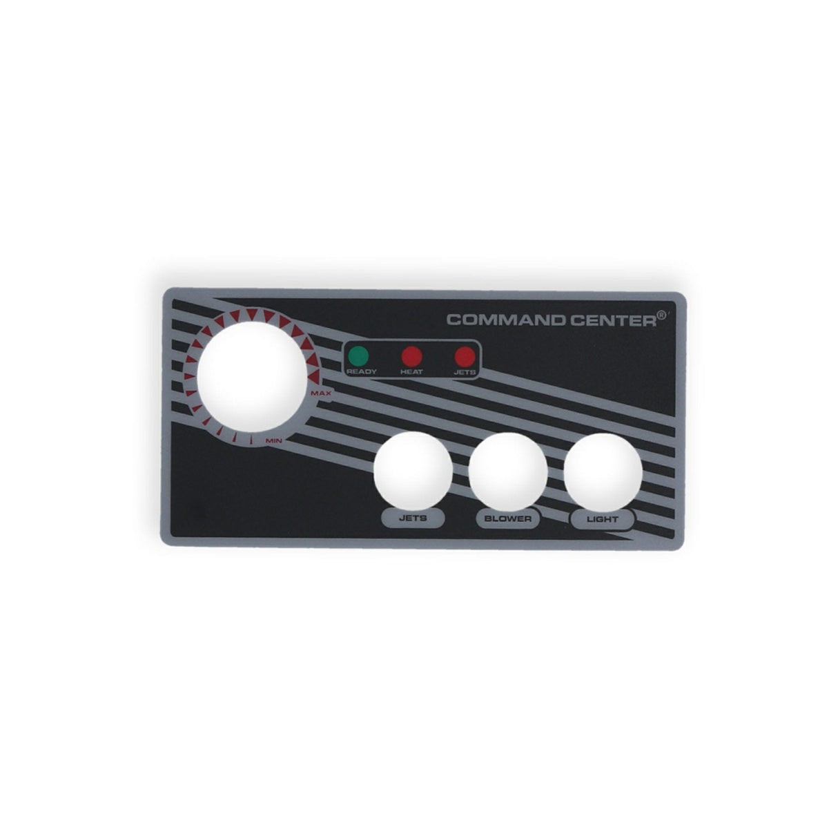 Overlay, Spaside, Tecmark Command Center, 3-Button, No Display, For CC3-120-10-I-00 & 230V Version : 30216BM