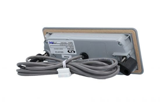 Spaside Control, HydroQuip Eco-3,Rect., 6-Button, LED, Pump1-Pump2-Blower/Aux-Light-Up-Down : 34-0197