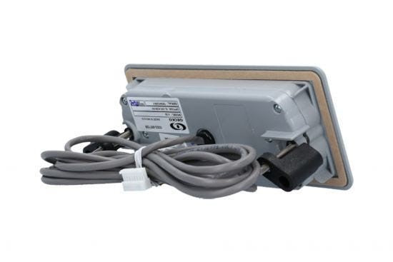 Spaside Control, HydroQuip Eco-3,Rect., 6-Button, LED, Pump1-Pump2-Blower/Aux-Light-Up-Down : 34-0197