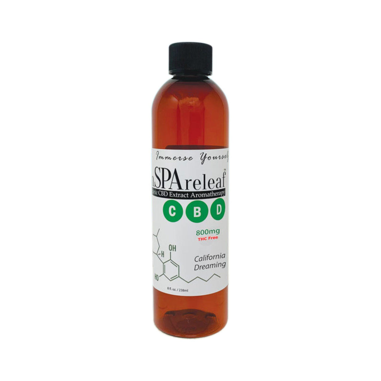 Aromatherapy, inSPAration releaf, 8 oz CBD Liquid - California Dreaming : 1694