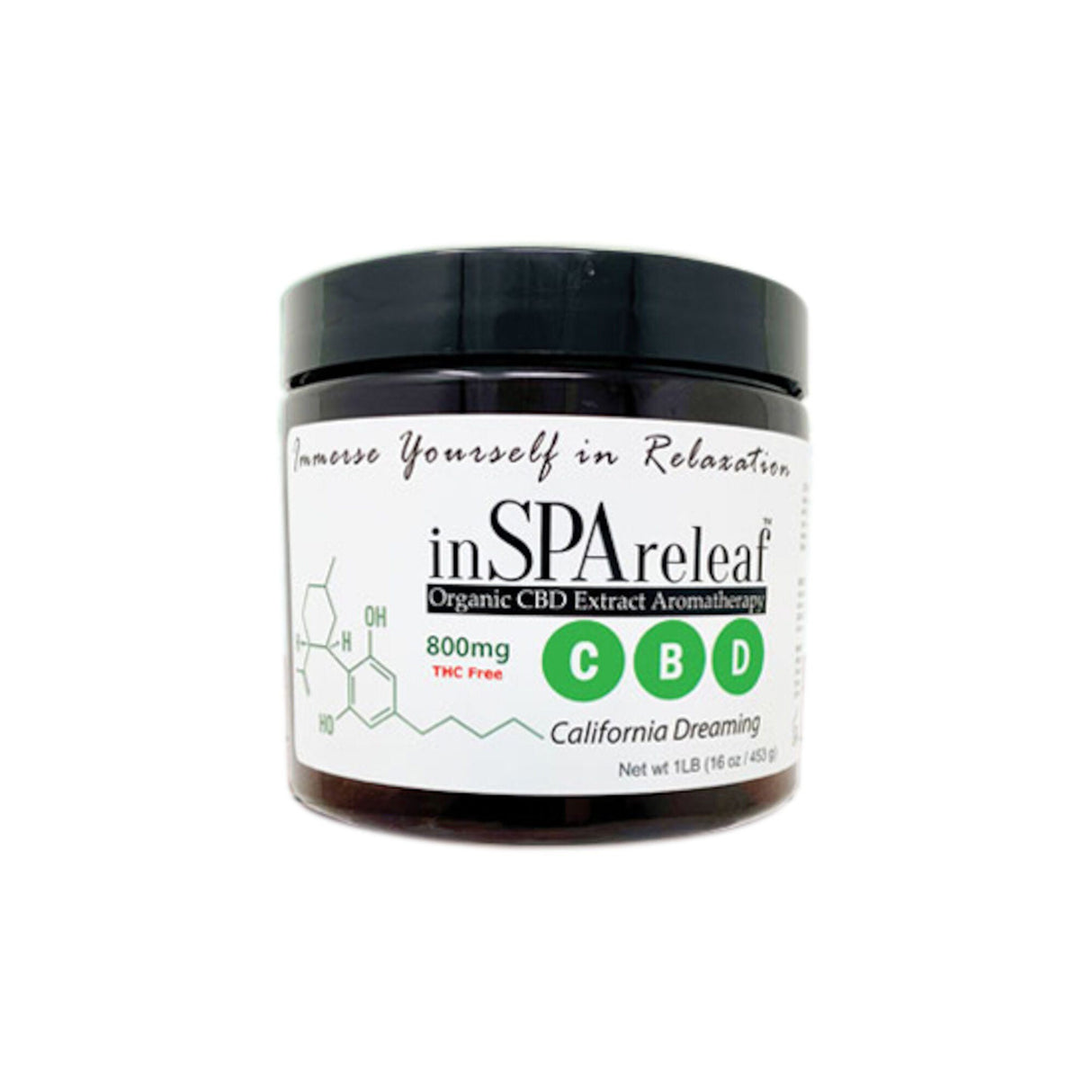 Aromatherapy, inSPAration releaf, 16 oz CBD Crystals - California Dreaming : 1698