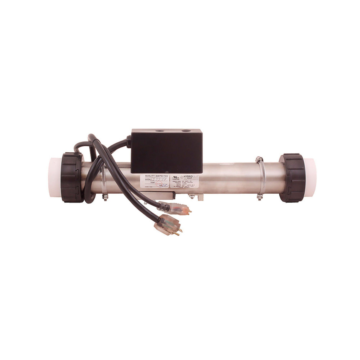 Heater Assembly, HydroQuip, Slide, 5.5kW, 230V, 2" x 15"Long, 24"Cord, w/Auto Reset Hi-Limit : 22-87B-S80-1FM3