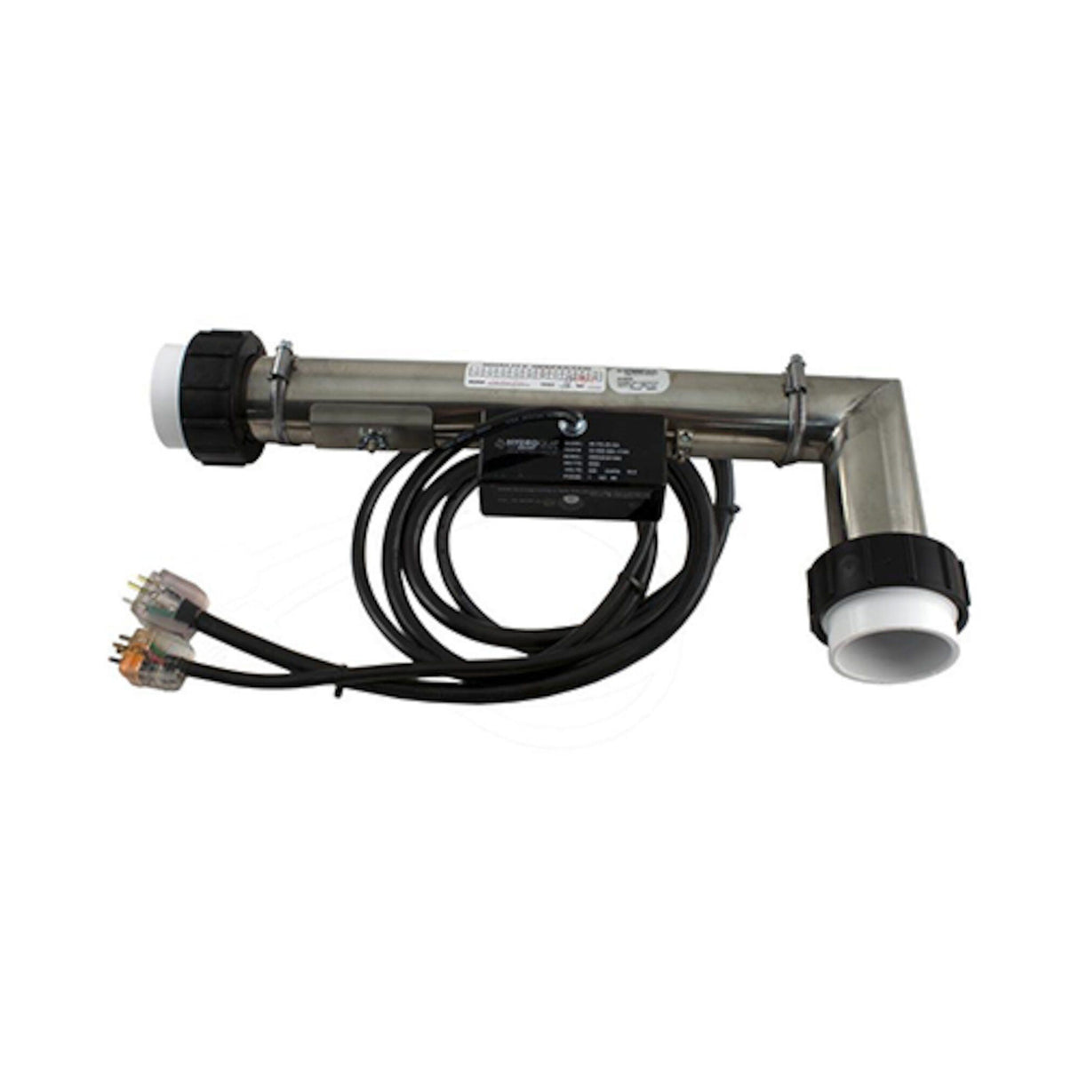 Heater Assembly, HydroQuip, Slide, 90°, 5.5kW, 230V, 24"Cord, w/Auto Reset Hi-Limit, Pneumatic Systems : 22-67B-S80-1FM3