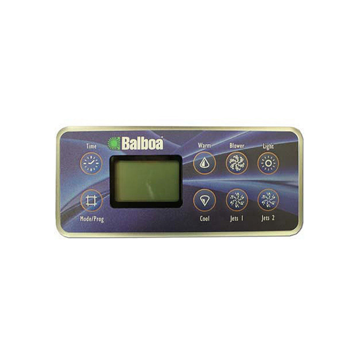 Spaside Control, Balboa VL801D, Serial Deluxe, 8-Button, LCD, Time-Warm-Blower-Light, Mode-Cool-Jet1-Jet2 : 54108