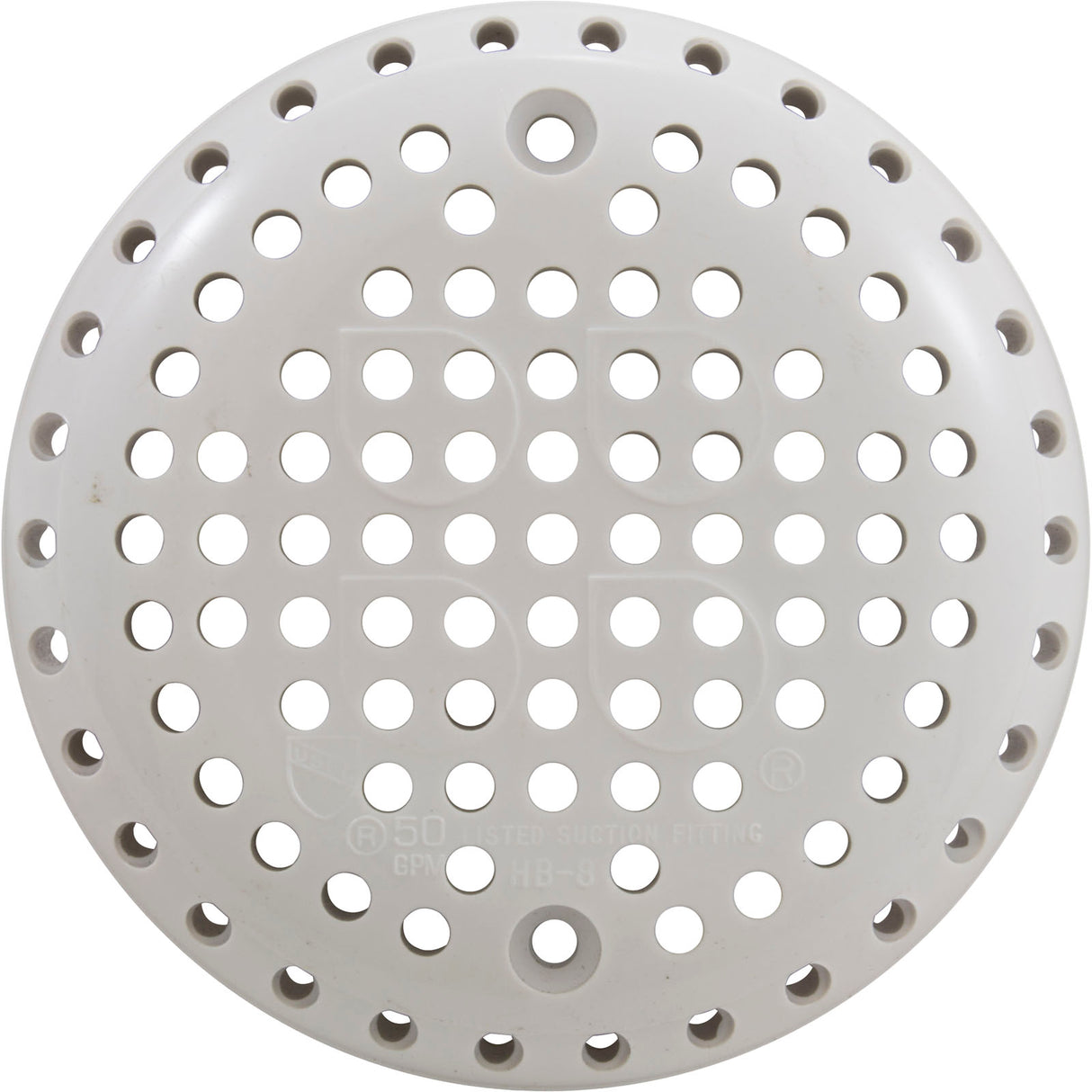 Suction Cover, Hydrobaths, 3-3/4"fd, 50 gpm, White : 203601
