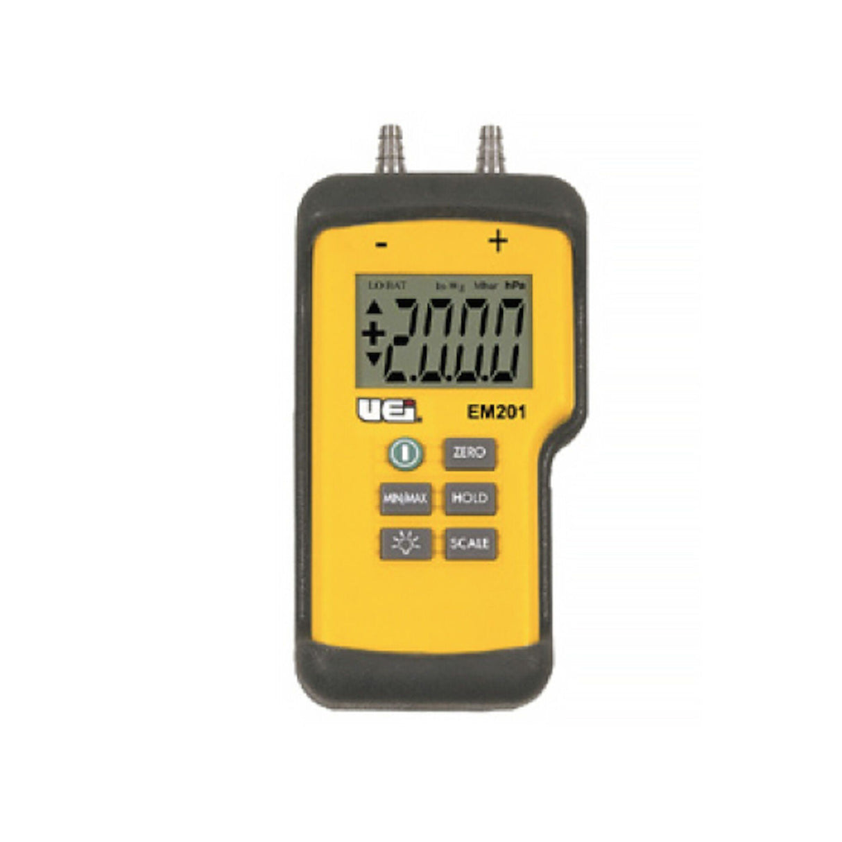 Manometer, Dual Input, EM152, Electronic, Less Carrying Case : EM201B