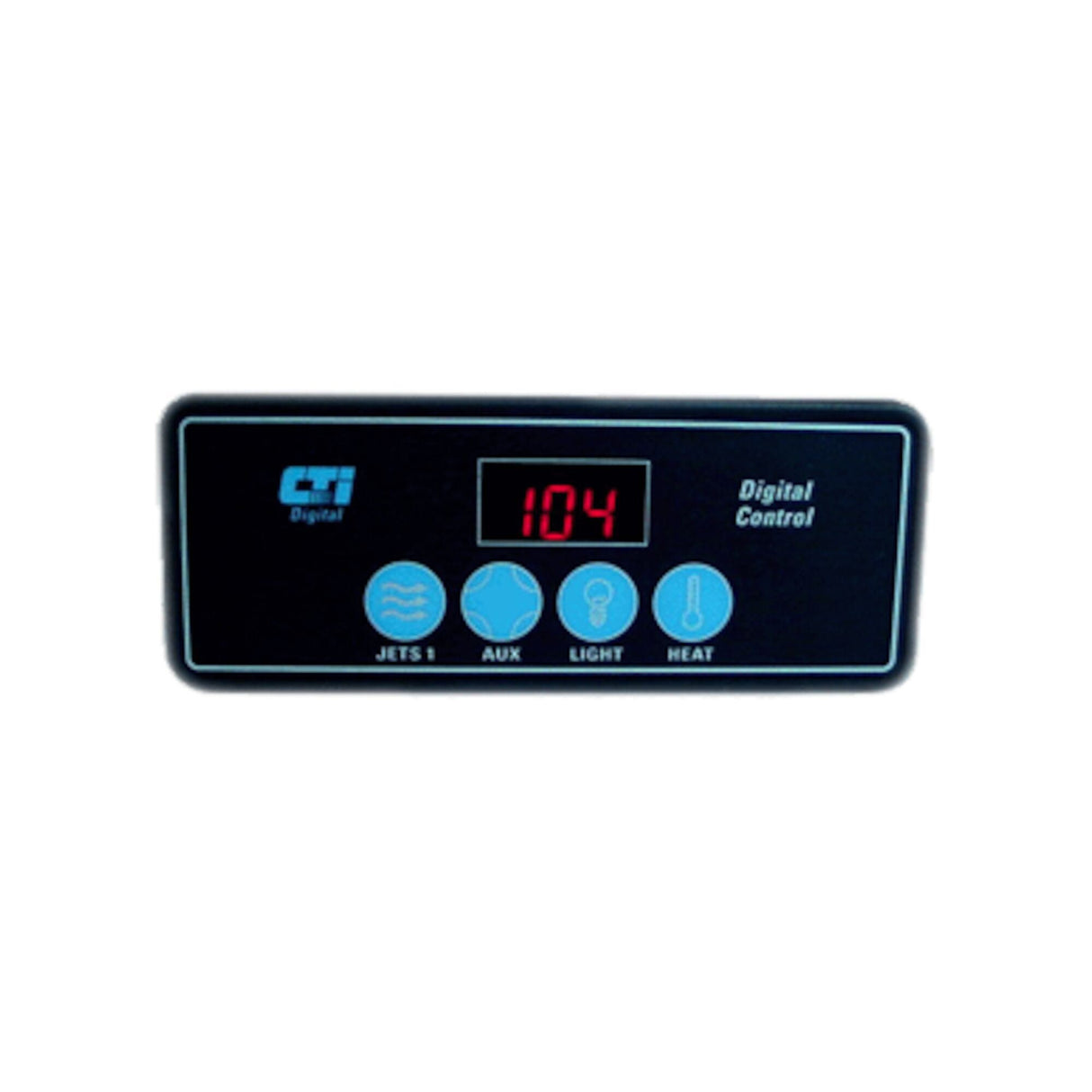 Spaside Control, CTI, Mini Max, LCD, 4-Button, Jets-Aux-Light-Heat : 1-628B-S