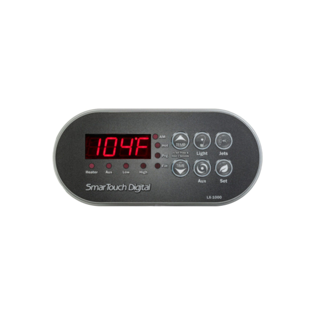 Spaside Control, ACC, Smartouch LX-1000, LED, 6-Button, Temp-Light-Jets, Time-Aux-Set, Ribbon Cable : 220-LX1000