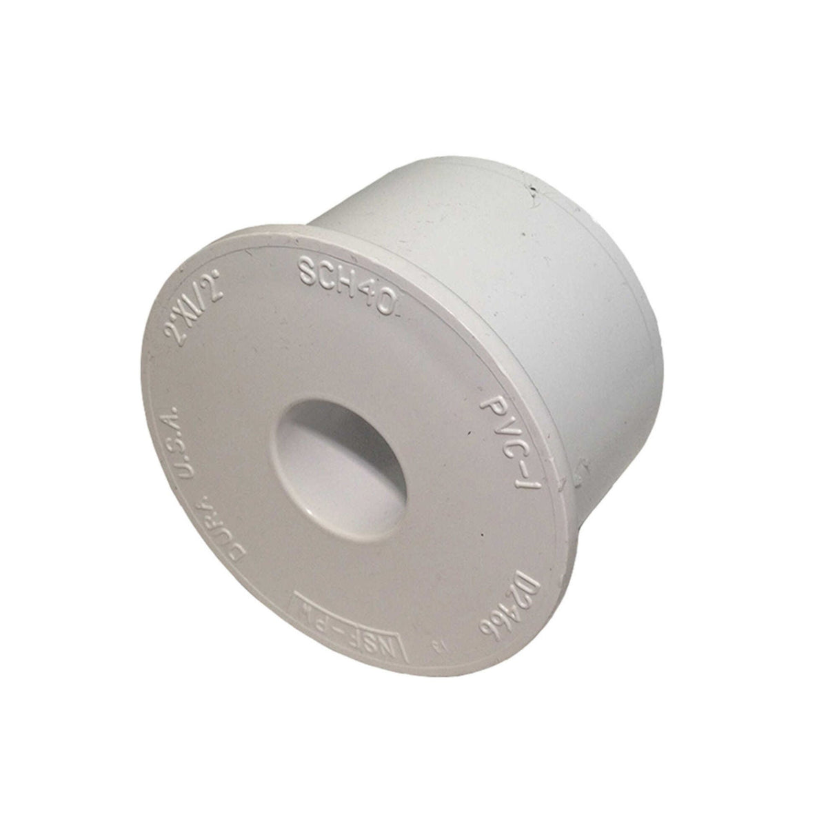 Fitting, Reducer Bushing, PVC, 2"Spigot x 1/2"Slip : 6540-241