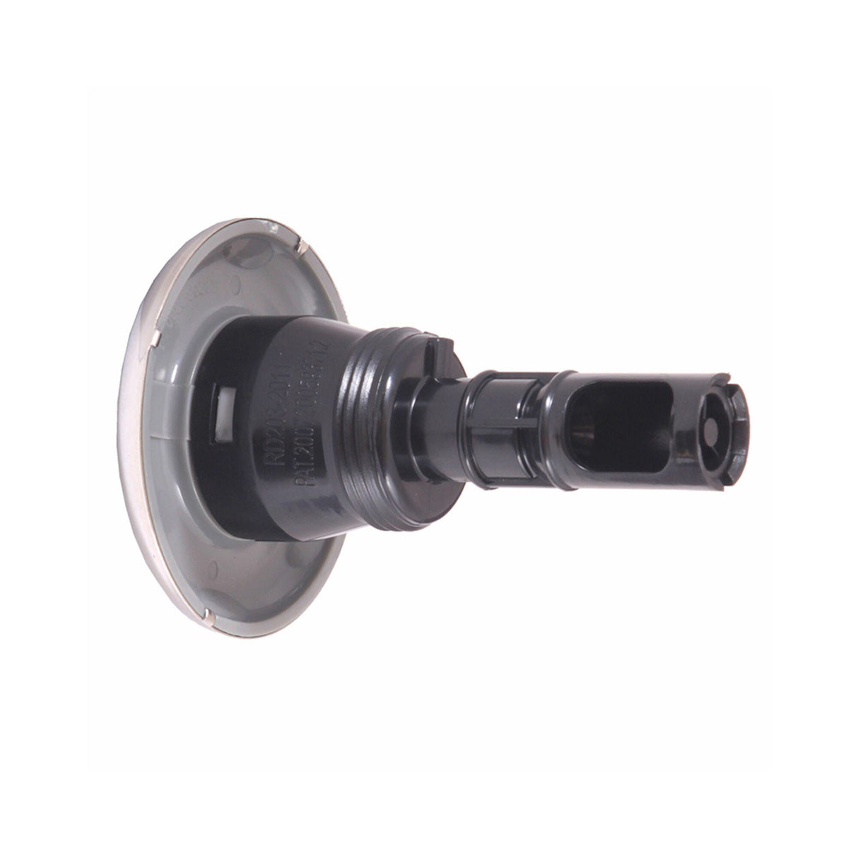 Jet Internal, Rising Dragon Quantum, 2-1/2" Face, Screw In, Directional, Smooth Gray w/ Stainless Escutcheon : RD203-2317S