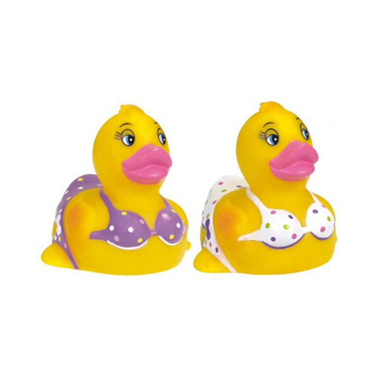 Rubber Duck, Bikini Duck, Yellow/White or Yellow/Purple, Depending on Current Stock. Single : IS-0523A