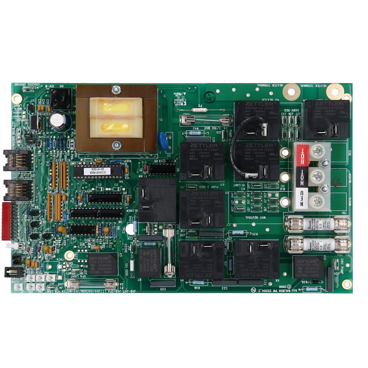 Circuit Board, Keys Backyard Balboa, ICON31R1 & R2 , 2000LE, Serial Standard, 8 Pin Phone Cable : 54447