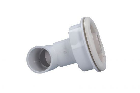Jet Assembly, Waterway, Old Faithful, Directional, 1/2" Slip Air x 2" Slip Water, 90 Degree Body, 5-Scallop , White : 210-7440