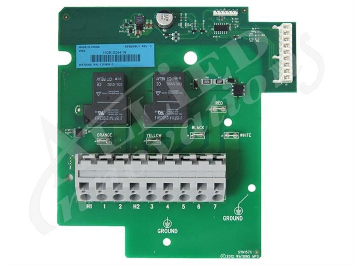 Circuit Board, Hot Springs/Watkins, IQ2020 System Heater Relay Board, 2 Relays, 2009-Current : 77118