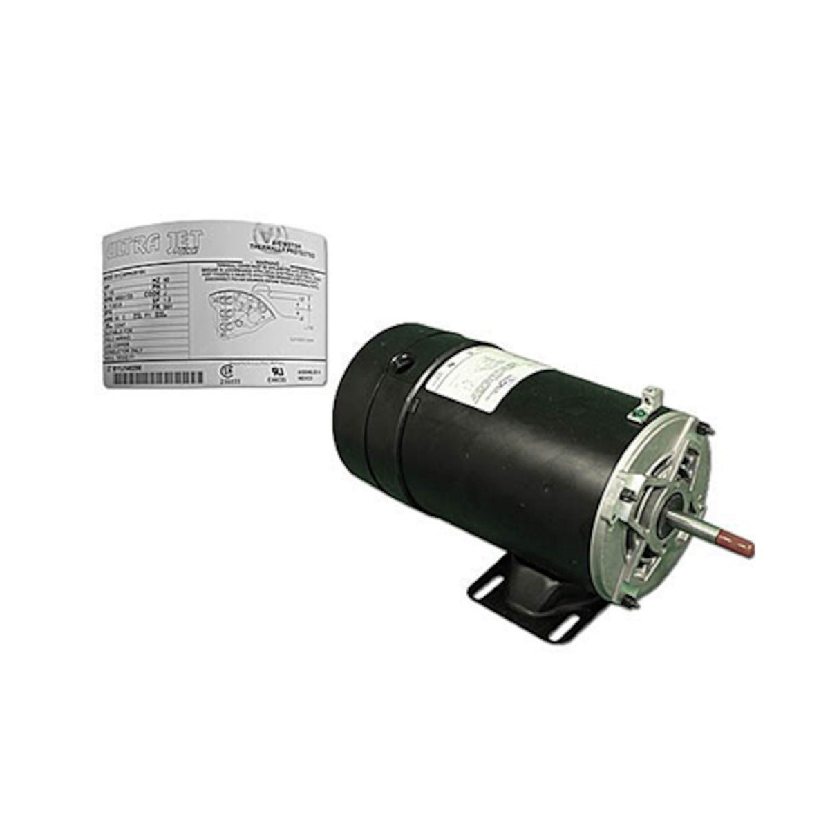 Motor, Vico, Thru-Bolt, 56HZ-Frame, 2-Speed, 1.0HP, 115V, 11.9/2.2 Amp : 5KC38RN358OAX