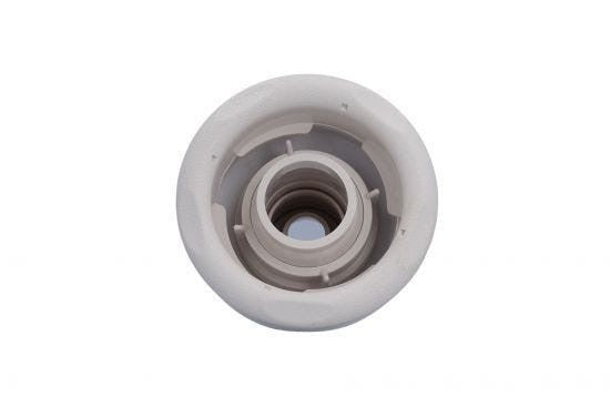 Jet Assembly, Waterway, Old Faithful, Directional, 1/2" Slip Air x 2" Slip Water, Straight Body, 5-Scallop , White : 210-3910
