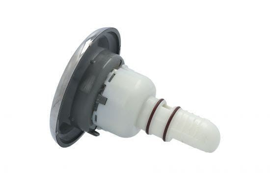 Jet Internal, Waterway Whirlpool, Adjustable, 5" Face, Gray w/ Stainless Escutcheon : 212-2067S