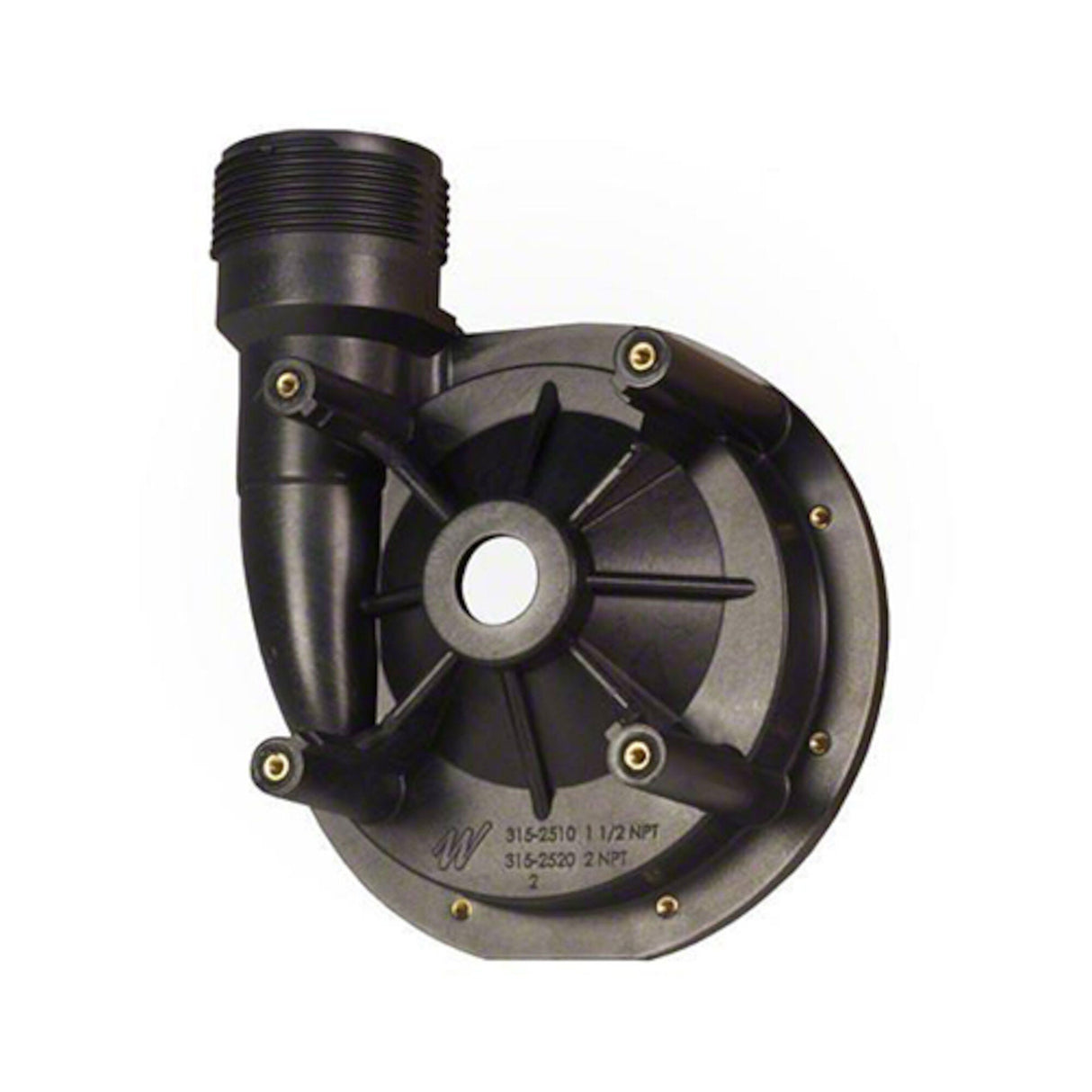 Pump Volute,WATERW,Spa-Flo II,SD,w/Brass Inserts,1-1/2"MBT : 315-2510