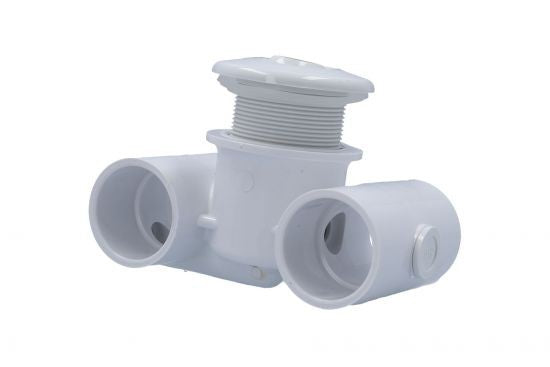 Jet Assembly, HydroAir Hydro-Jet, Extended, 1-1/2"S Water x 1-1/2"S Air, White : 10-5300-WHT