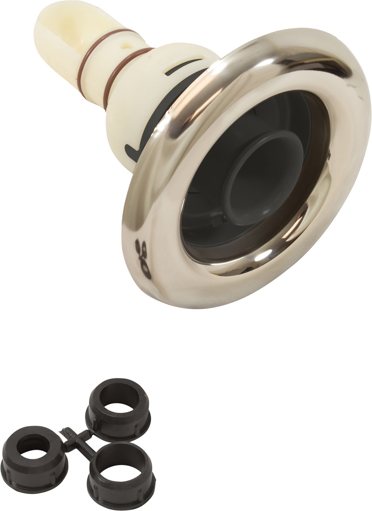 Adj. Whirlpool Jet Internal Mtl. Esc.-Black, Thd : 229-2061S