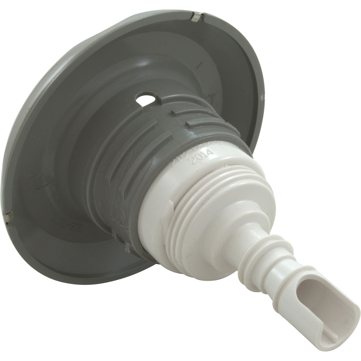 Jet Intl, WW Poly Storm, 4"fd, Twin Roto, Smth Scall, SS/Gry, Thd : 229-5537S - Waterway Plastics - 806105440167 - PartsForSpas.com