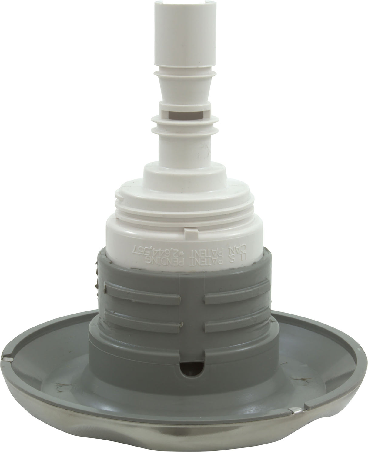 Jet Intl, WW Poly Storm, 4"fd, Twin Roto, Smth Scall, SS/Gry, Thd : 229-5537S - Waterway Plastics - 806105440167 - PartsForSpas.com