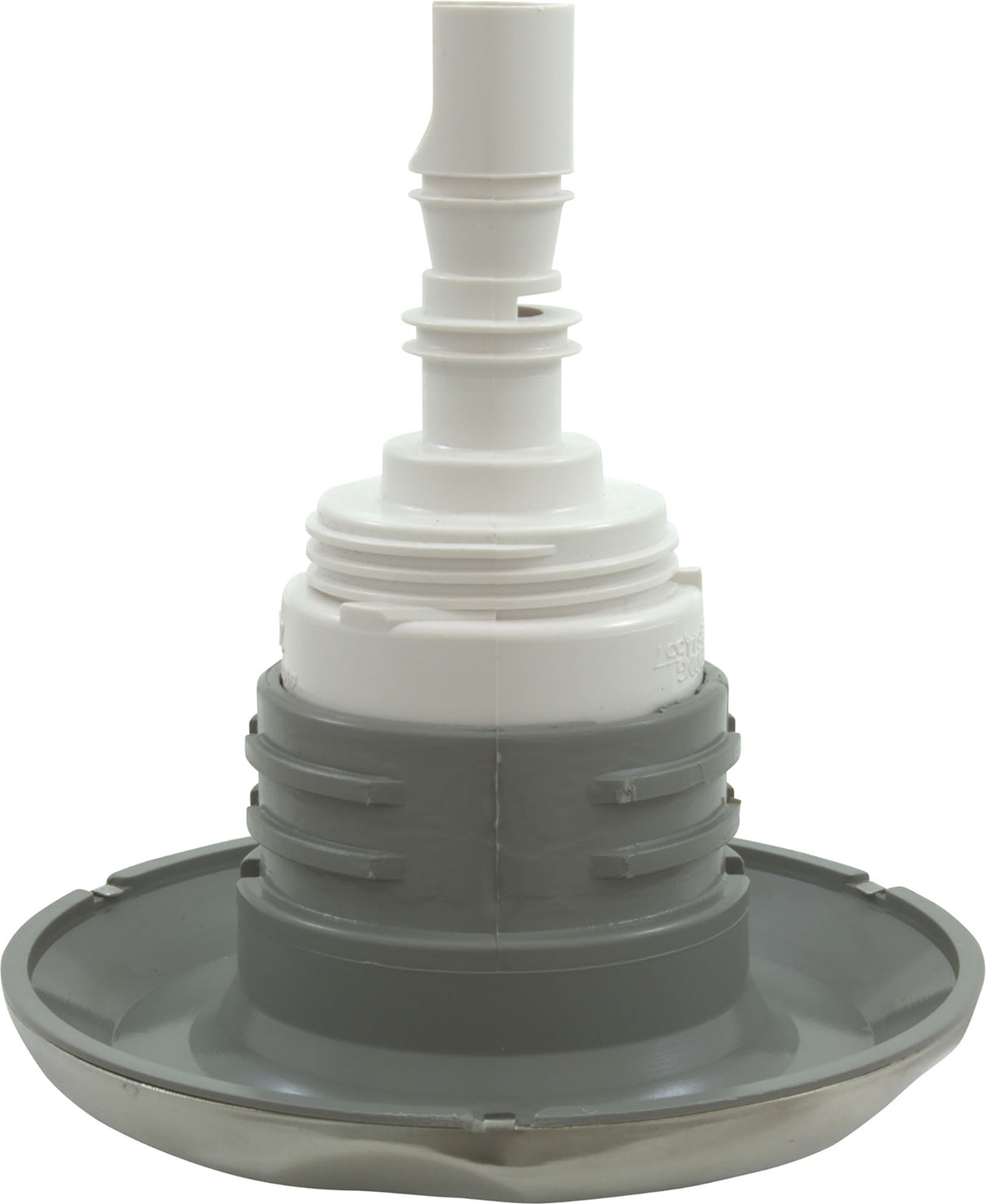 Jet Intl, WW Poly Storm, 4"fd, Twin Roto, Smth Scall, SS/Gry, Thd : 229-5537S - Waterway Plastics - 806105440167 - PartsForSpas.com