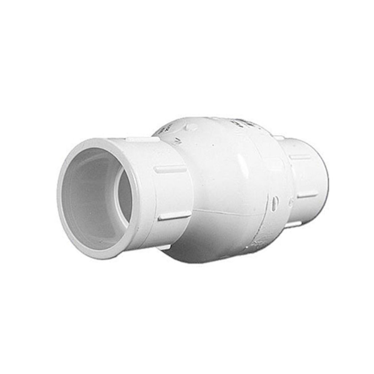 Check Valve, Flo-Control, 1/2lb Spring, 1-1/2"S x 1-1/2"S, White : 1011-15