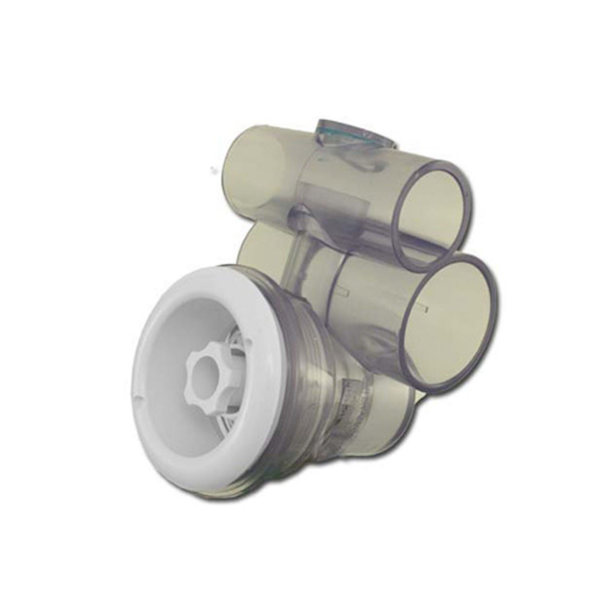 Jet Assembly, HydroAir AF Mark II, Tee Body, 1-1/2"S Water x 1"S Air, White : 10-5884