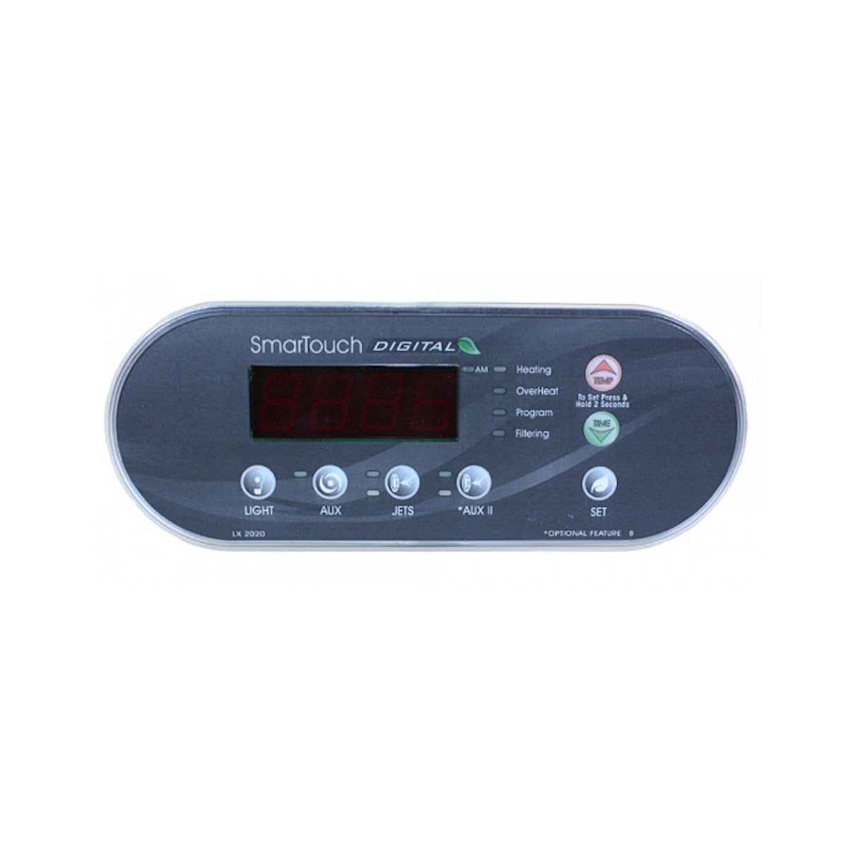 Spaside Control, ACC, Smarttouch LXP-2020, LCD, 6-Button, Light-Aux1-Jets-Aux2, Ribbon Cable : LXP2020