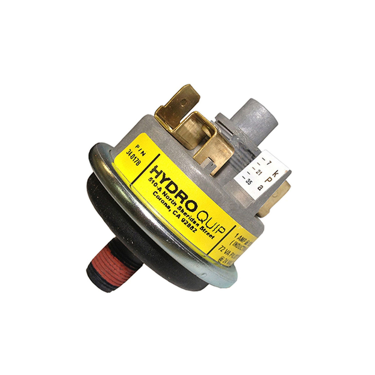 Pressure Swich, 25 Amp, Metal, Wheel : 34-0153