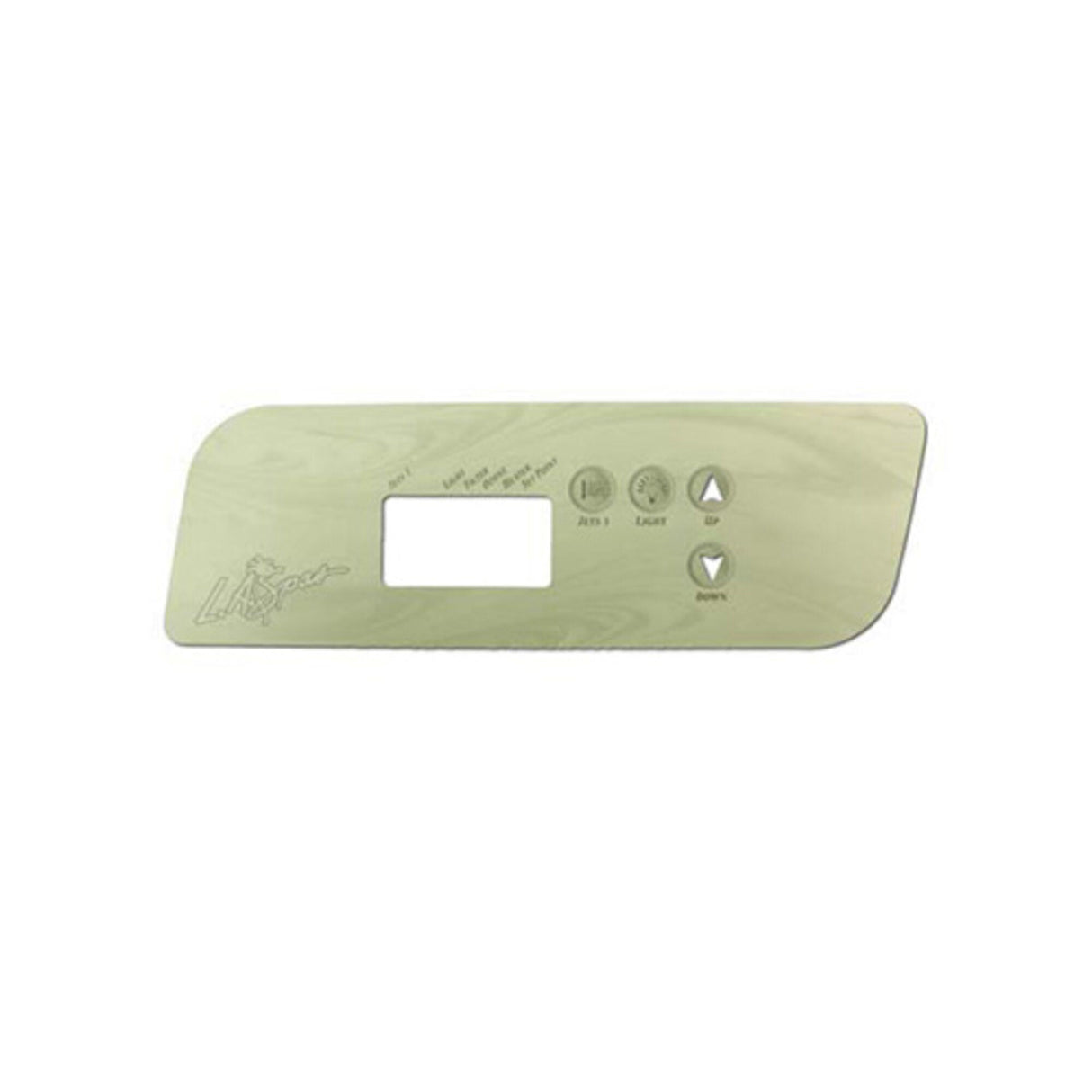 Overlay, Spaside, LA Spa Gecko TSC44, 4-Button, 1-Pump, No Blower, For PL49530 : PL49533