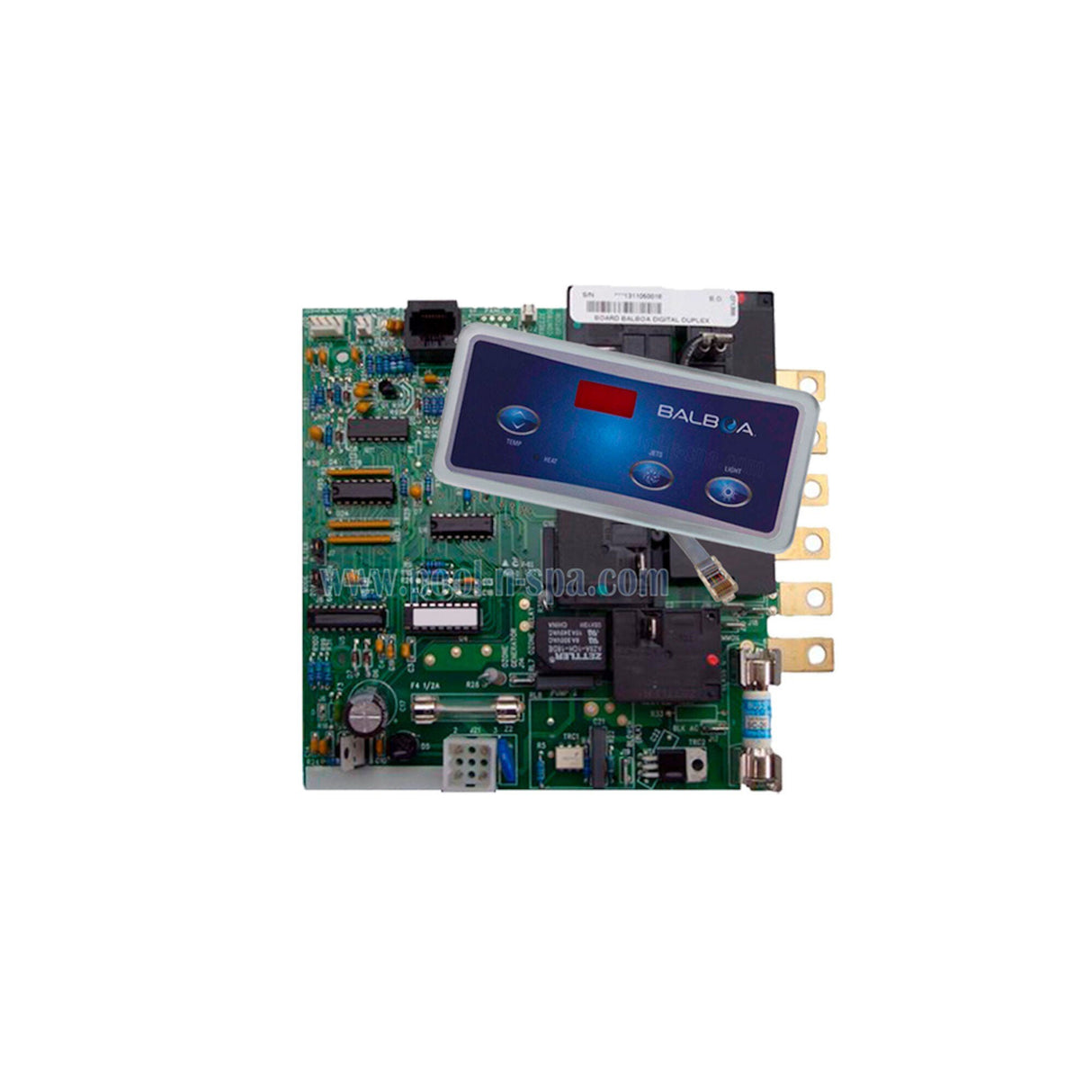 Circuit Board, Cal Spa Balboa, C2000R1E-F, Super Duplex, 8 Pin Phone Cable : ELE09100200