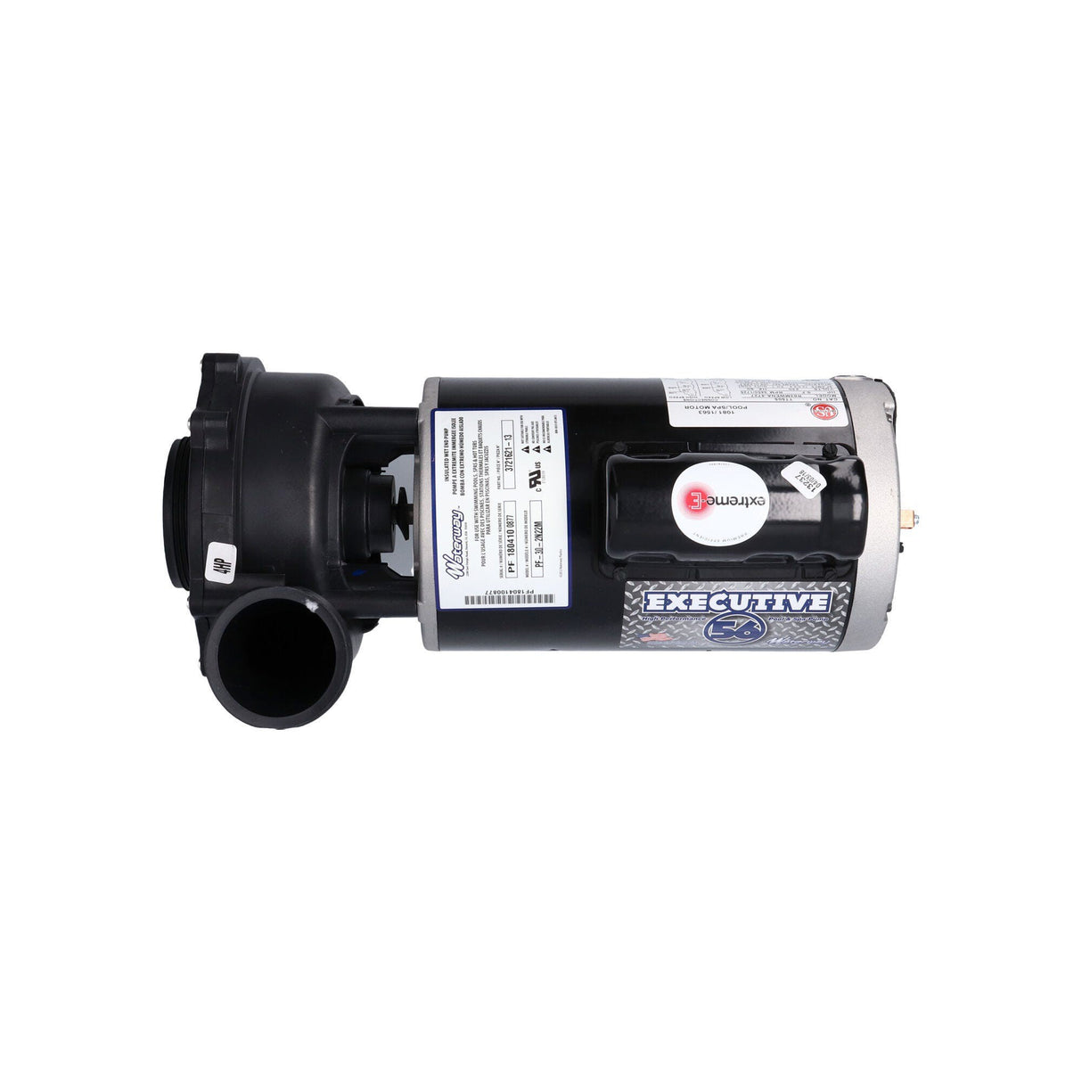 Pump, Waterway Executive 56, 4.0HP, 230V, 12.0/4.4A, 2-Speed, 2-1/2" x 2"MBT, SD, 56-Frame : 3721621-13