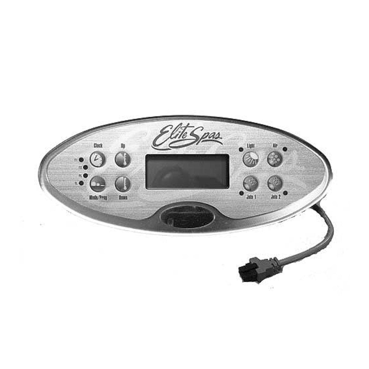Spaside Control, Maax Spas Balboa MX770 Elite, ML Series, 8-Button, LCD, Less Overlay, 7' Cable w/8 Pin Molex Plug : 107071