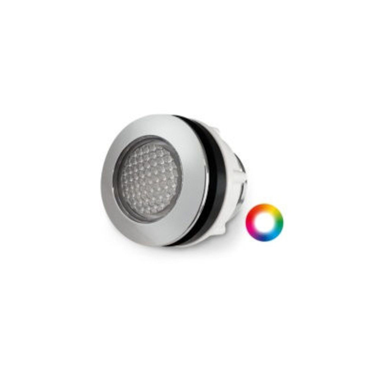 Chromatherapy Light, Mini-Light, CG Air, 9 Led Bulb, Round Flange, Front Load, Standard ABS, White: LT-LED09-R-WP