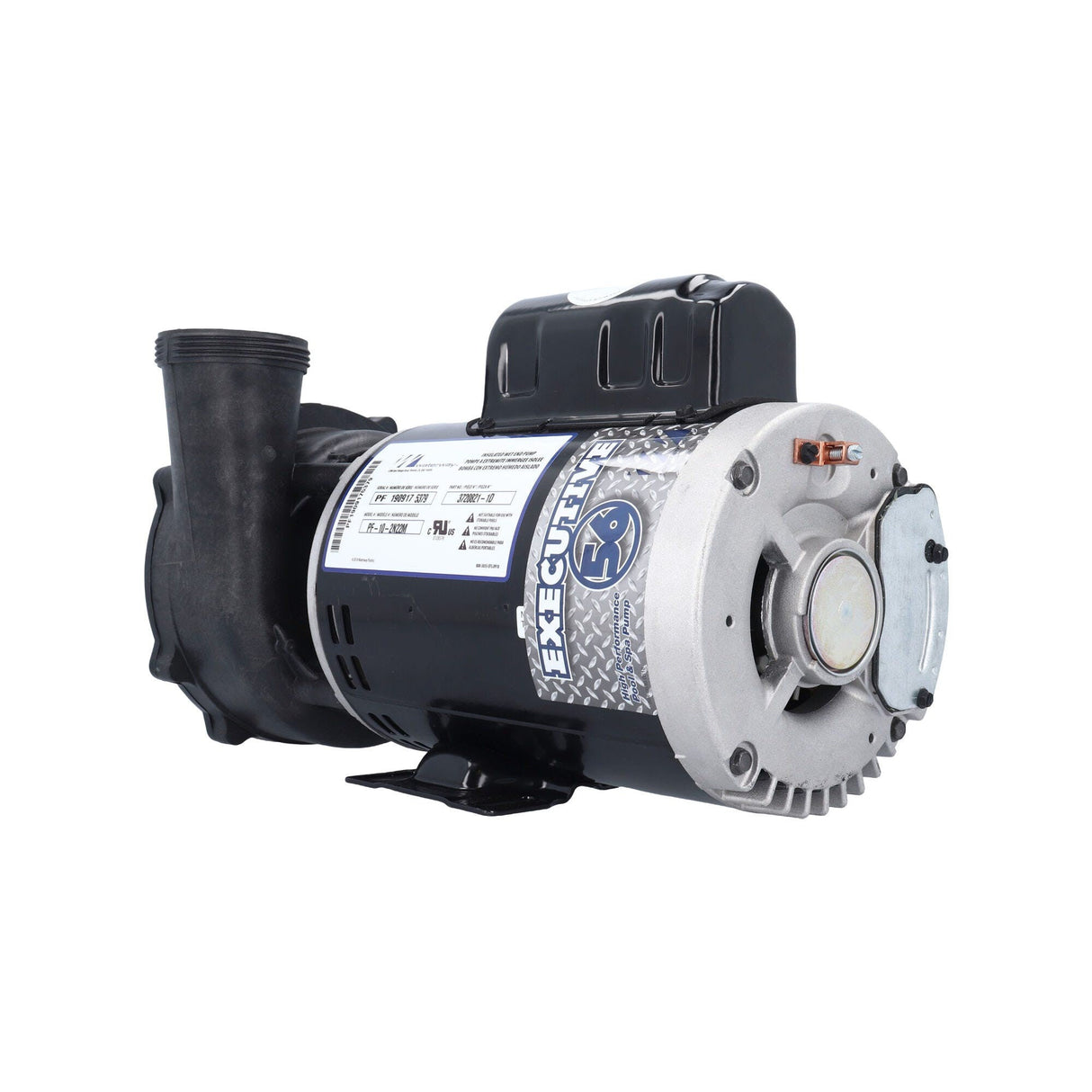 Pump, Waterway Executive 56, 2.0HP, 230V, 8.0/3.0A, 2-Speed, 2"MBT, SD, 56-Frame : 3720821-1D