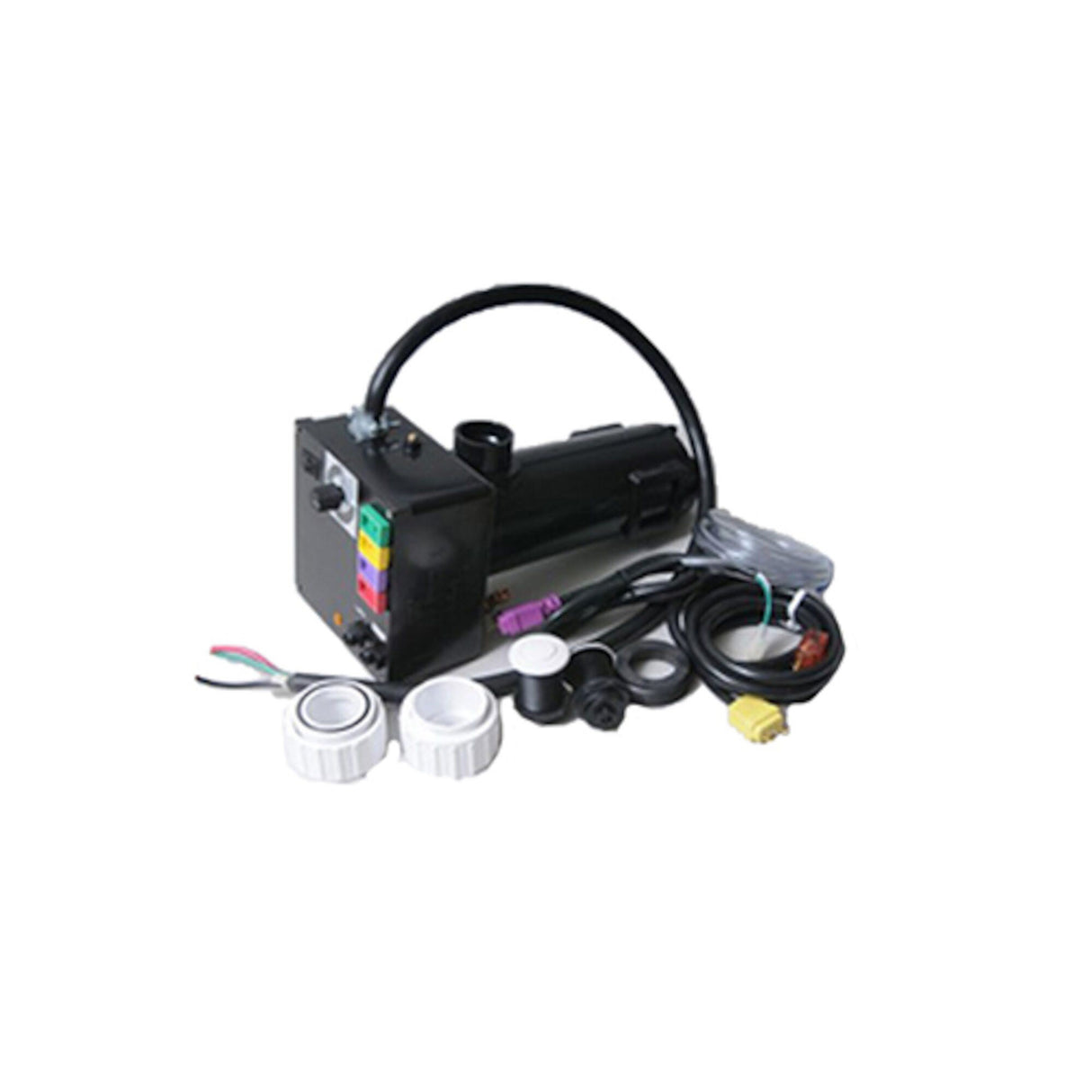 Control System, Air, HydroQuip CS500, 120V, 1.1kW, Pump1 120V, Blower 120V, Light 120V HOT, Less Time Clock: CS500-A
