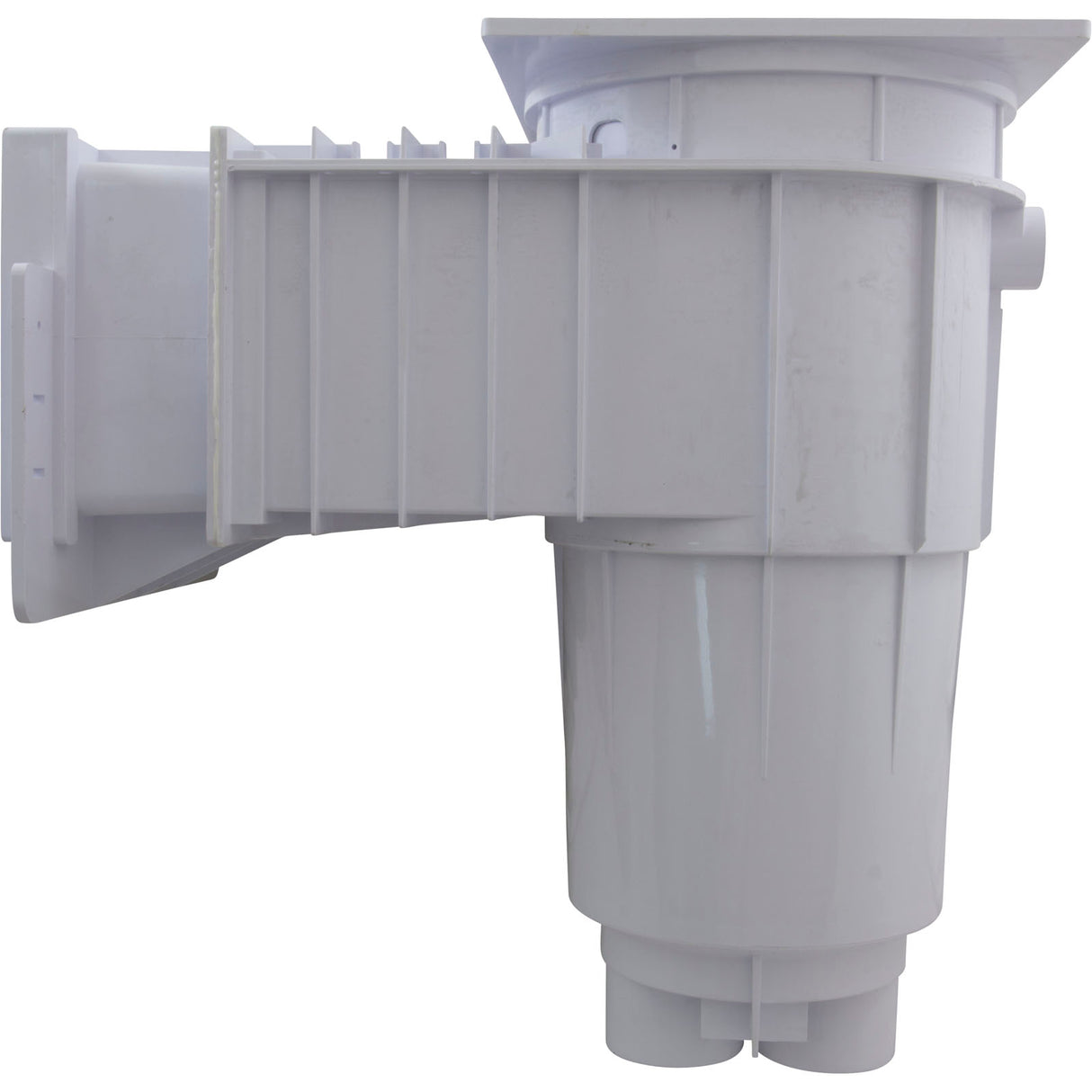Fiberglass Skimmer (Regular Mouth, Square Lid) White, Solid : 25160-010-001