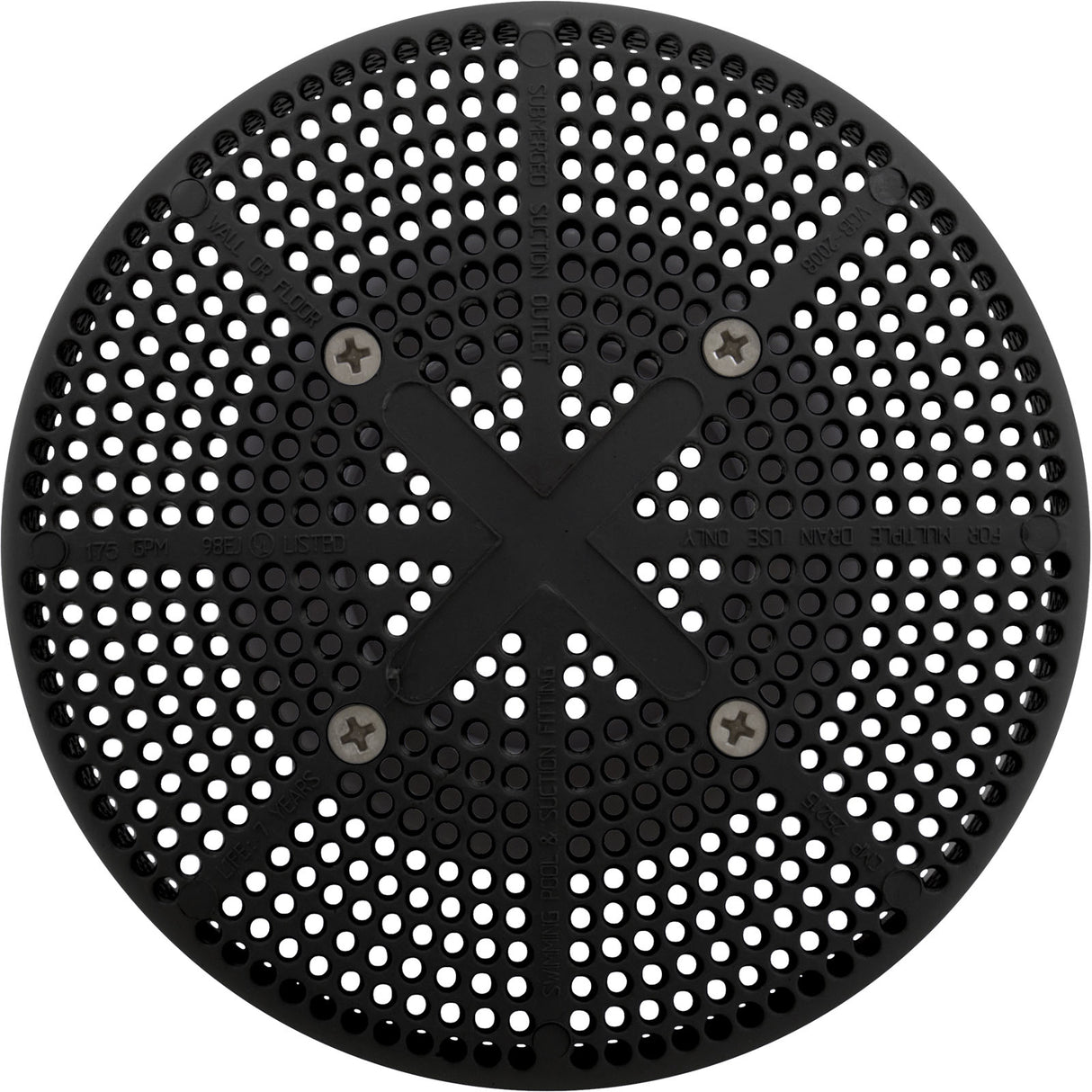 Suction Assembly, CMP, Fiberglass Pool (Vgba) Black : 25215-004-000 - Custom Molded Products - 849640003428 - PartsForSpas.com
